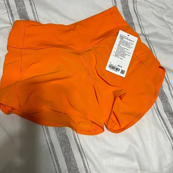 Lululemon Orange Athletic Shorts - Picture 2 of 2